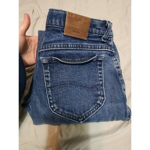 Womens Vintage Lee Original Mom‎ Denim Jeans Size 10 Straight Leg